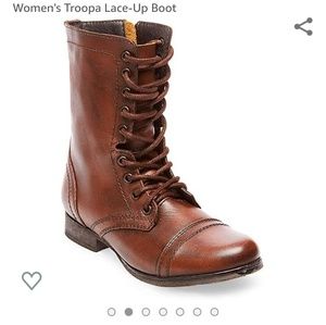 Leather Lace Up Boots